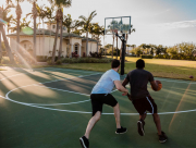 Clients Playing Basketball